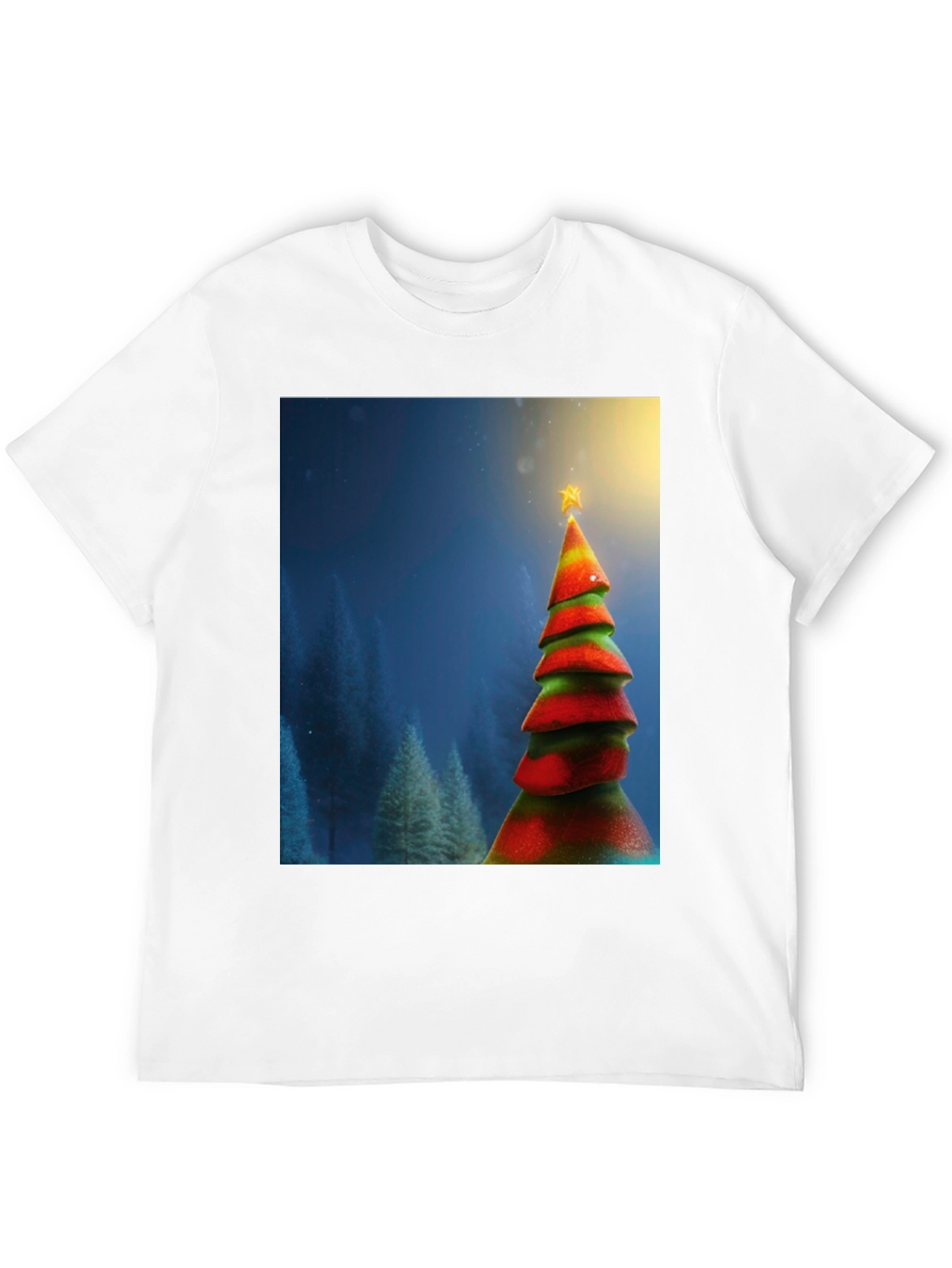 Festive Christmas Tree Graphic Tee