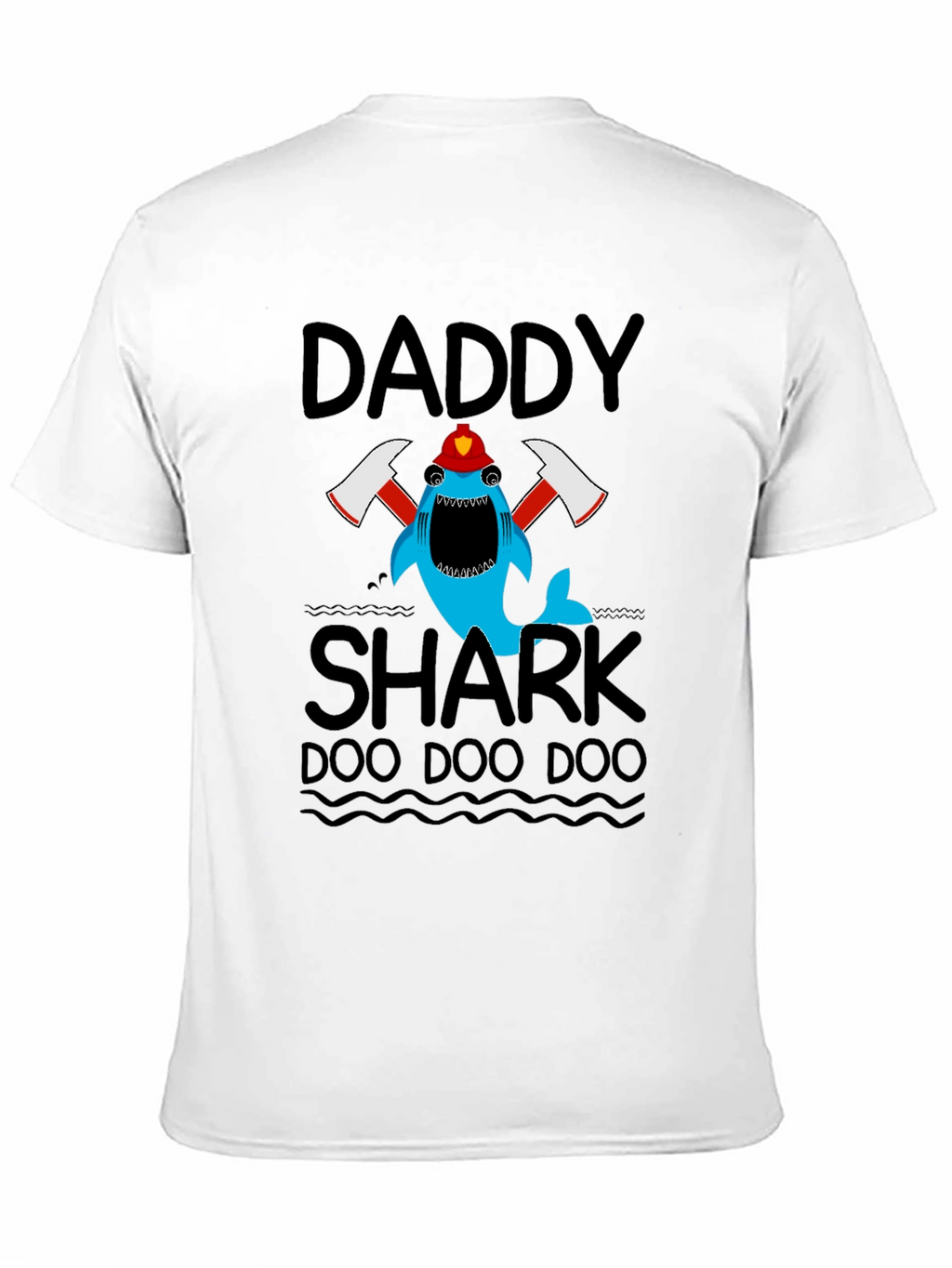 Daddy Shark Firefighter T-Shirt