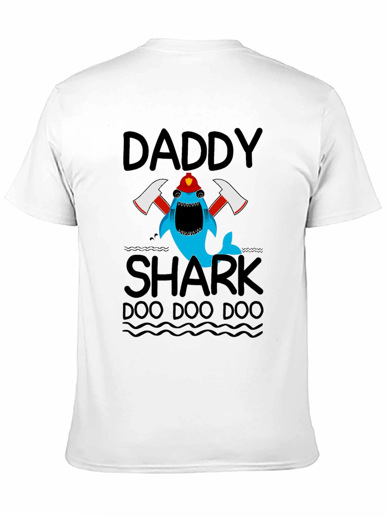 Daddy Shark Firefighter T-Shirt