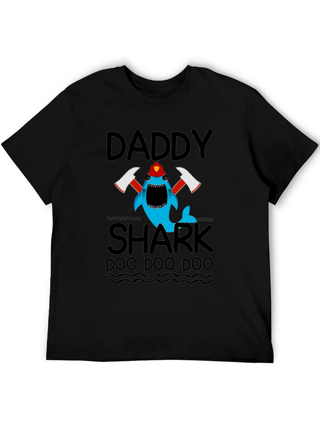 Daddy Shark Firefighter T-Shirt