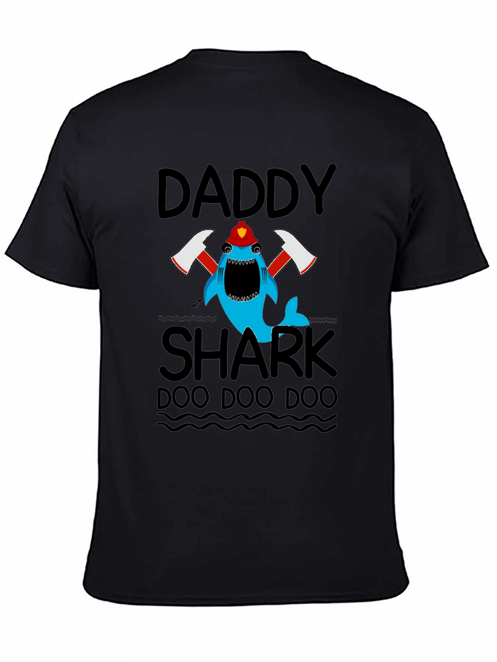 Daddy Shark Firefighter T-Shirt