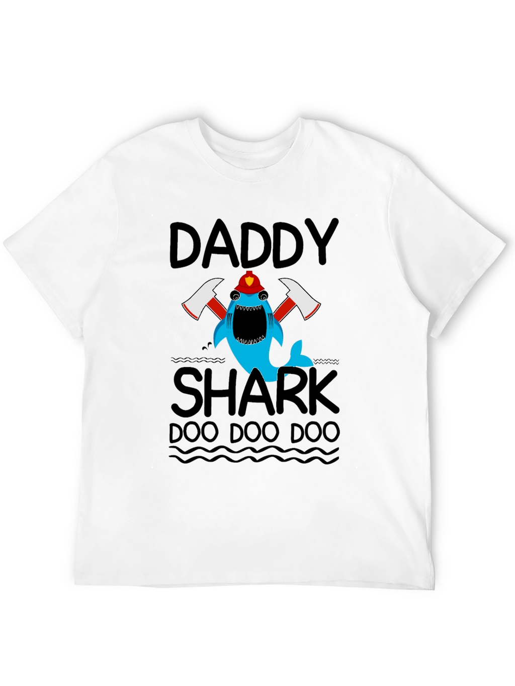 Daddy Shark Firefighter T-Shirt