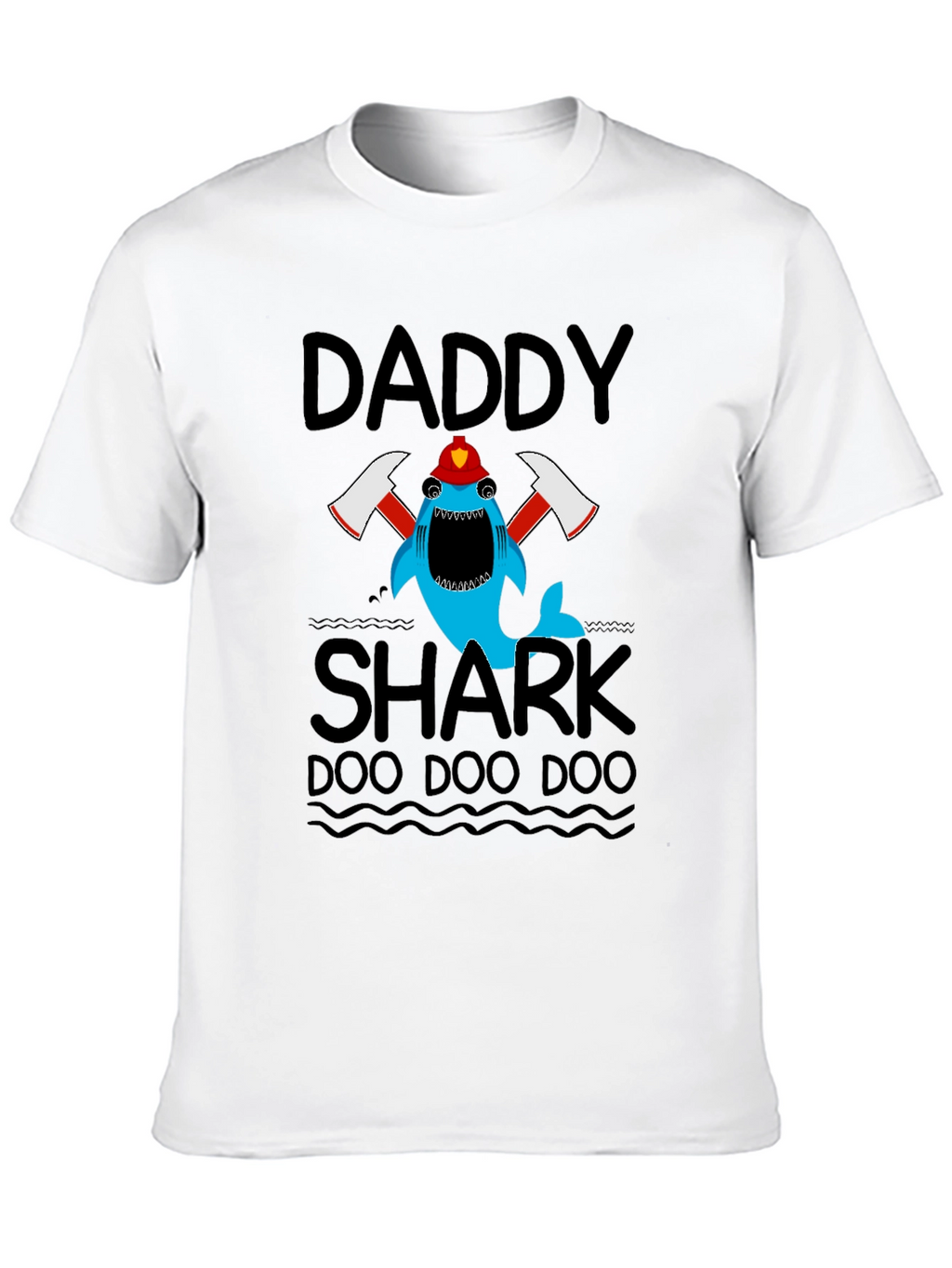 Daddy Shark Firefighter T-Shirt