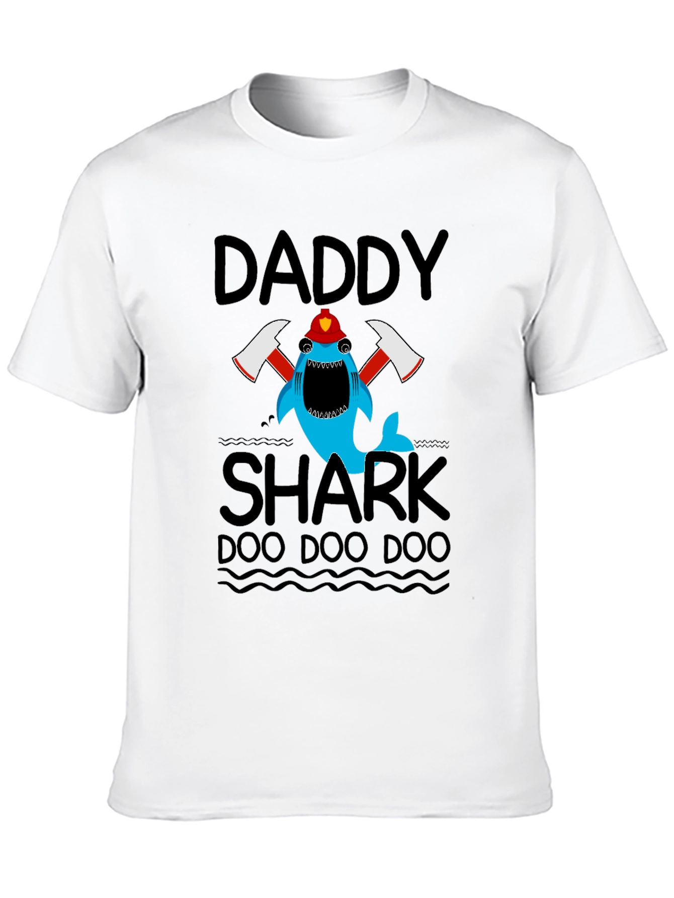 Daddy Shark Firefighter T-Shirt