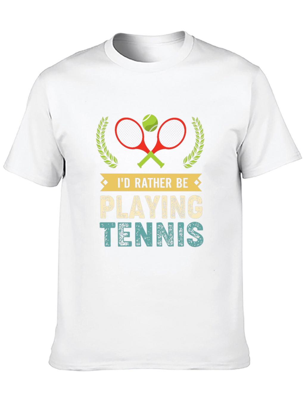 Id Rather Be Playing Tennis Graphic T-Shirt