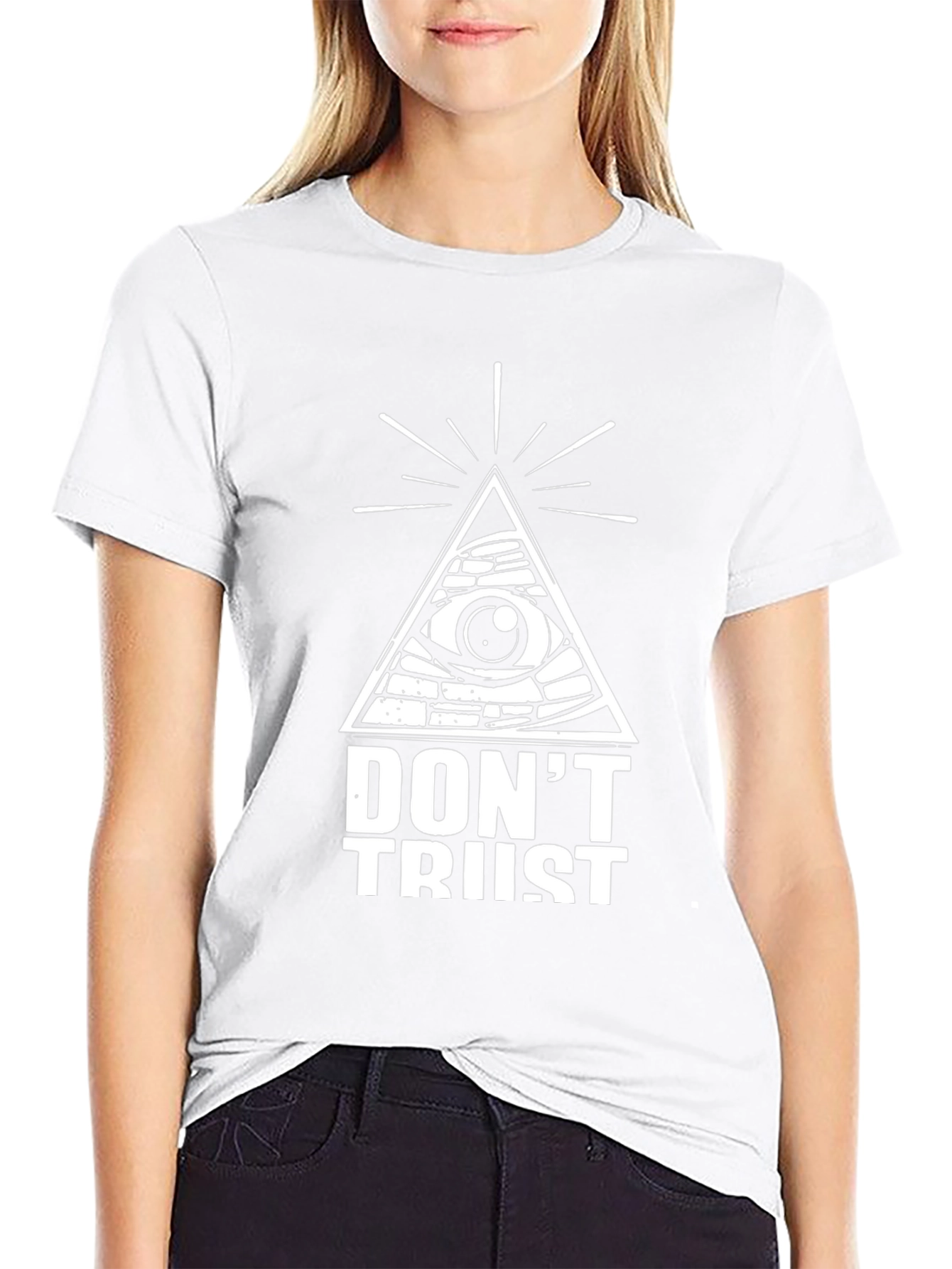 Dont Trust Graphic Tee - Black T-Shirt