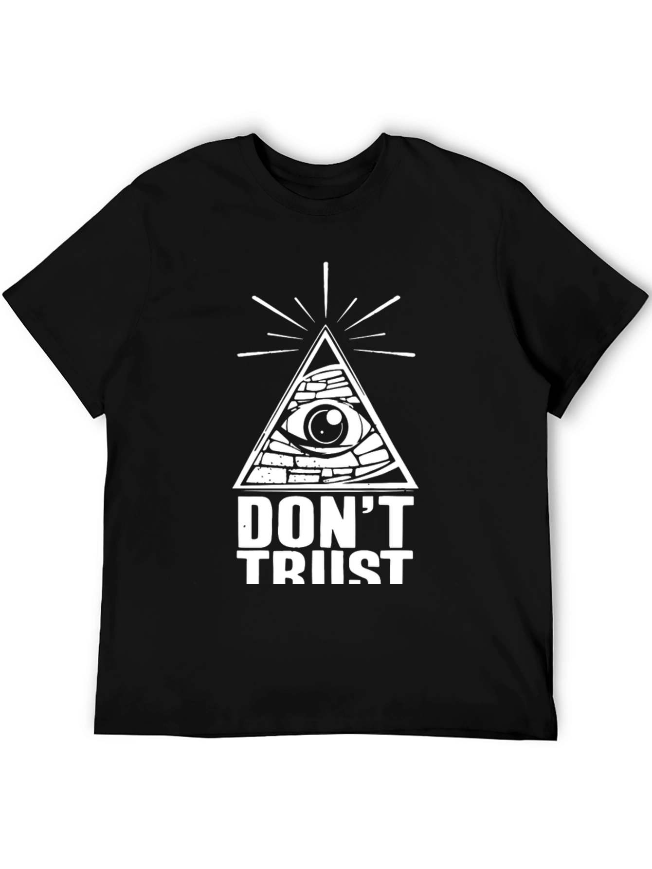Dont Trust Graphic Tee - Black T-Shirt