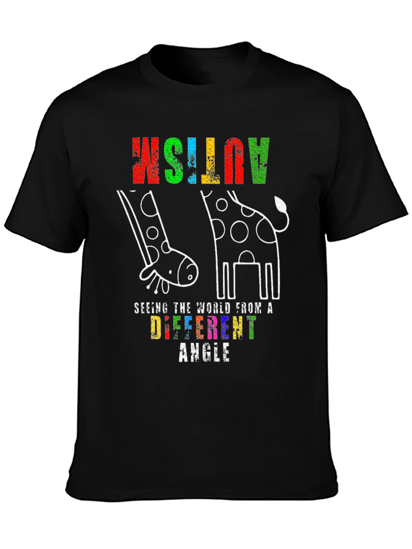 Autism Awareness Giraffe T-Shirt - See the World Differently