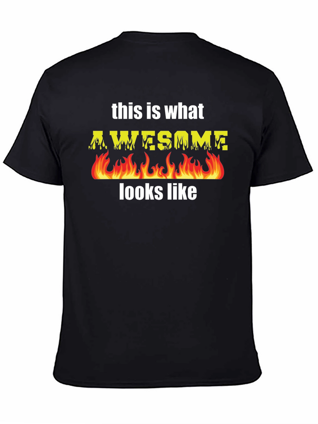 Awesome Flames T-Shirt - Cool Graphic Tee