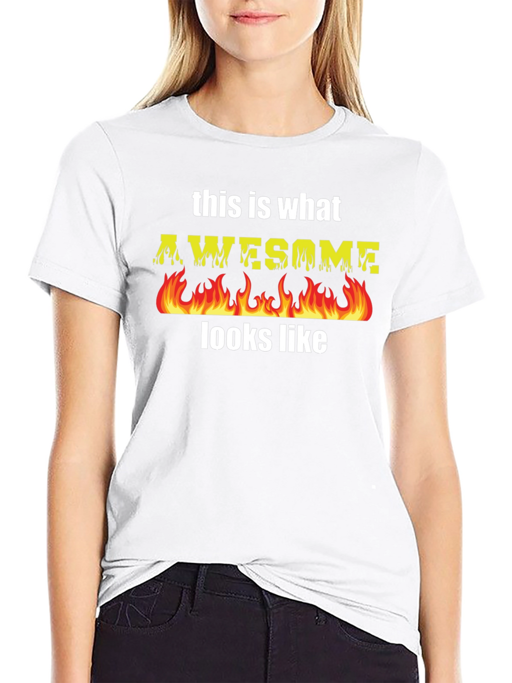Awesome Flames T-Shirt - Cool Graphic Tee