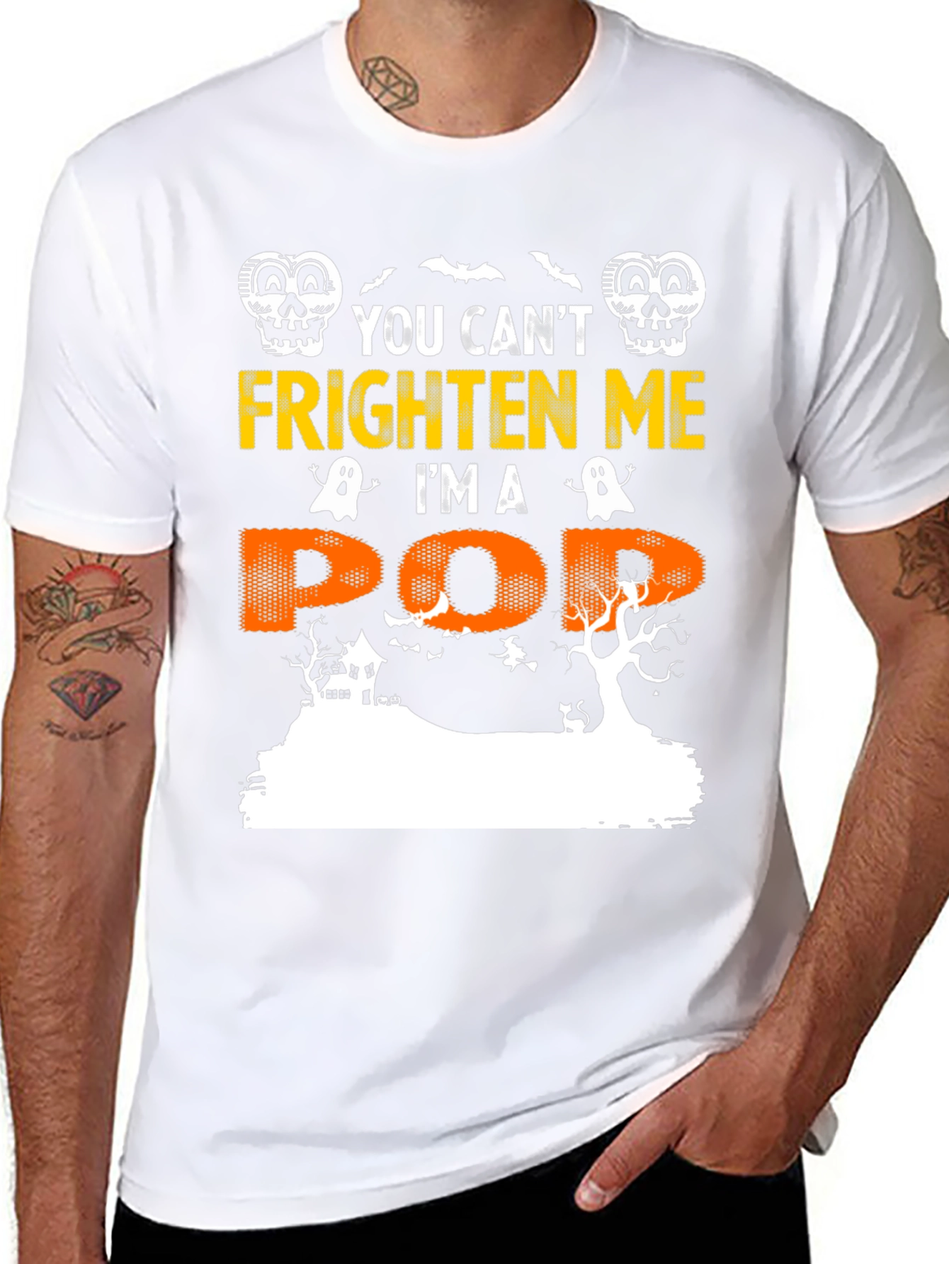 Halloween Pop T-Shirt - You Cant Frighten Me