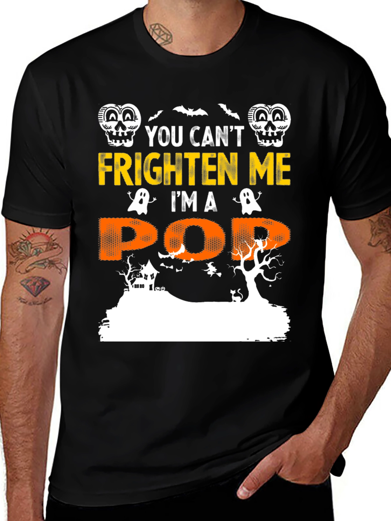 Halloween Pop T-Shirt - You Cant Frighten Me