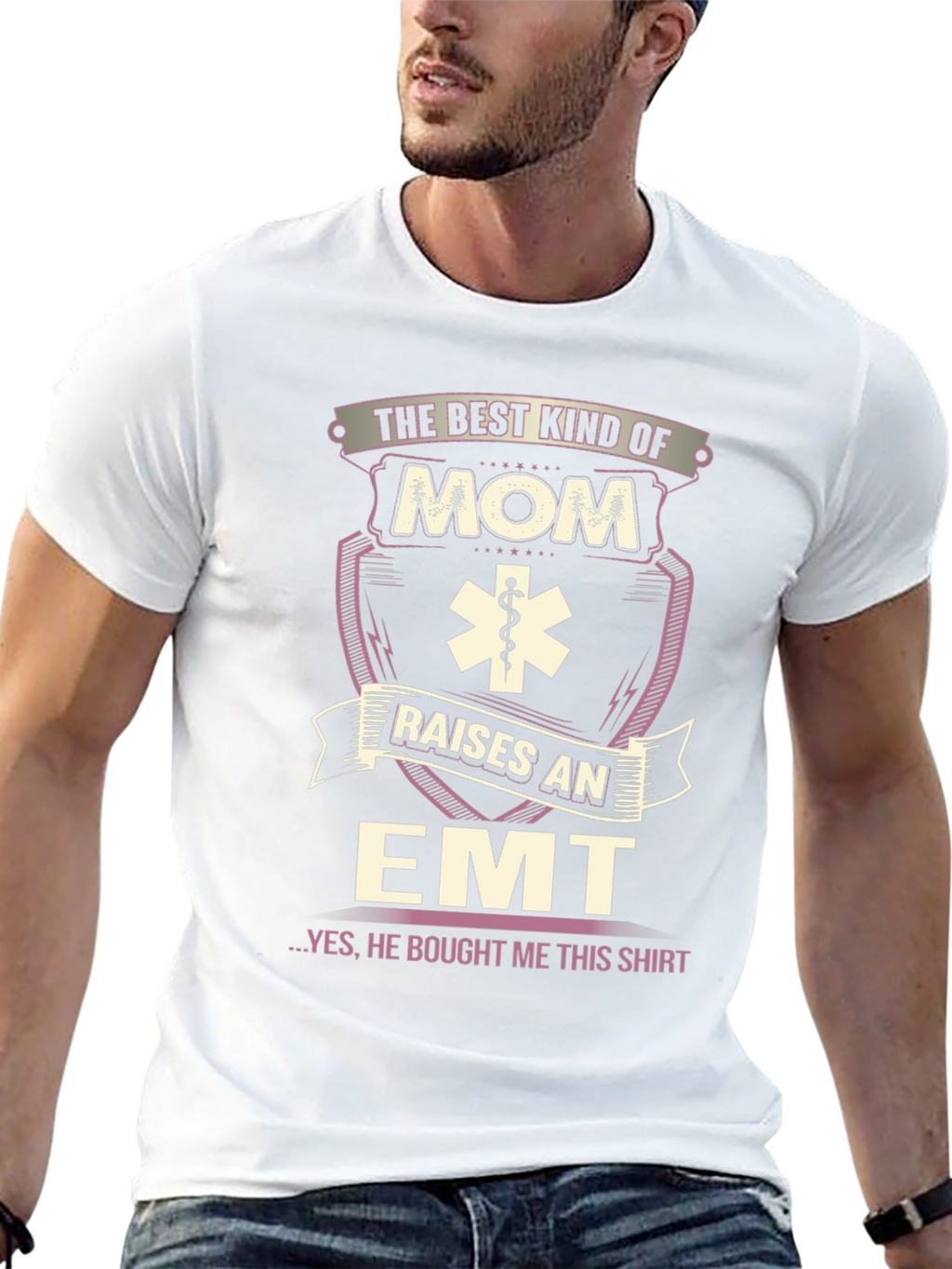 Best Kind of Mom Raises an EMT Graphic T-Shirt