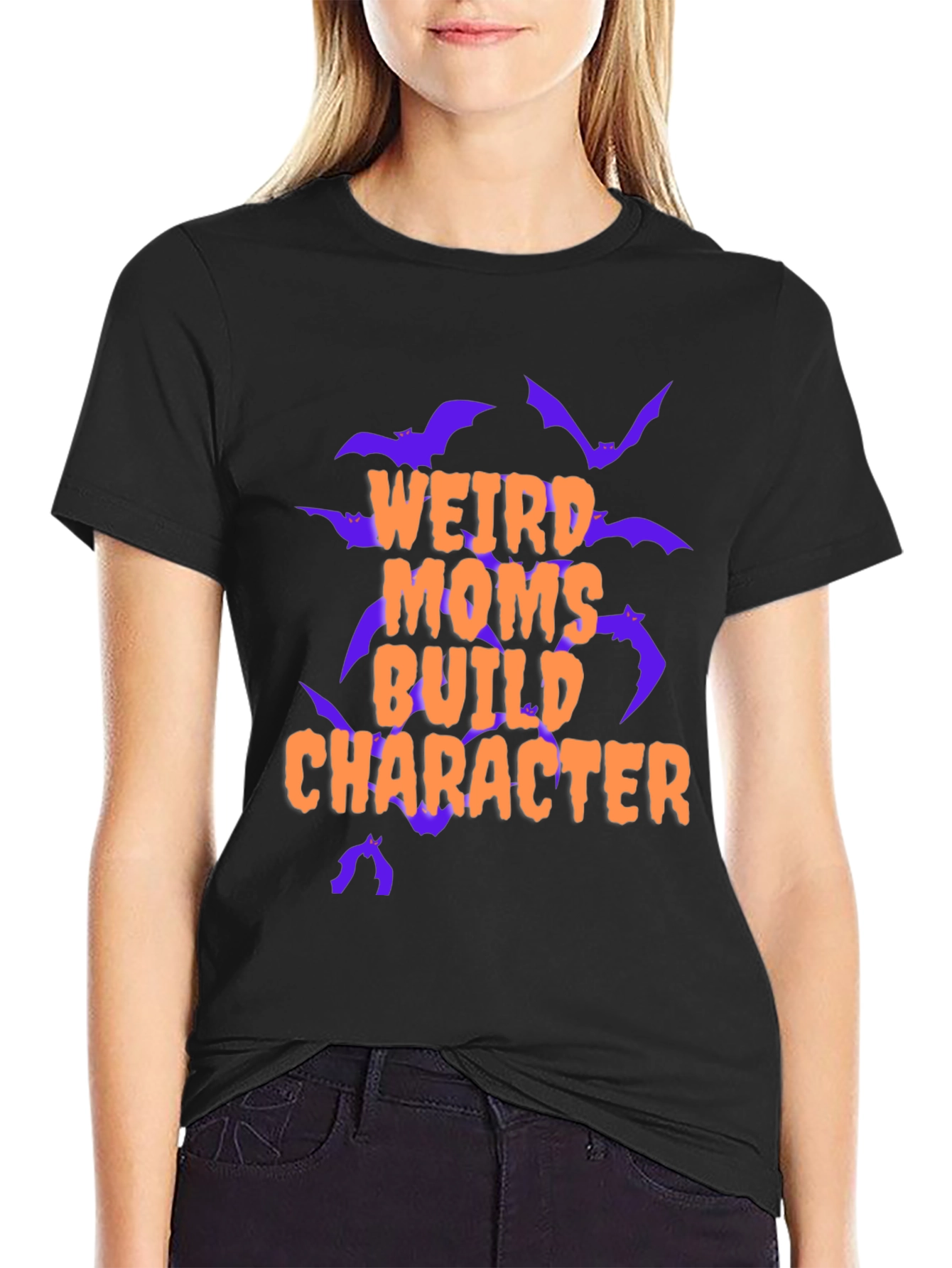Weird Moms Build Character Graphic Tee