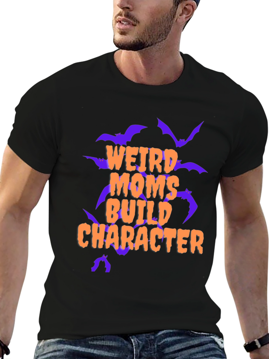 Weird Moms Build Character Graphic Tee