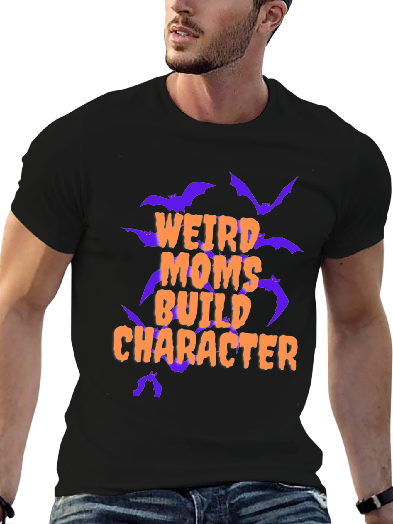 Weird Moms Build Character Graphic Tee