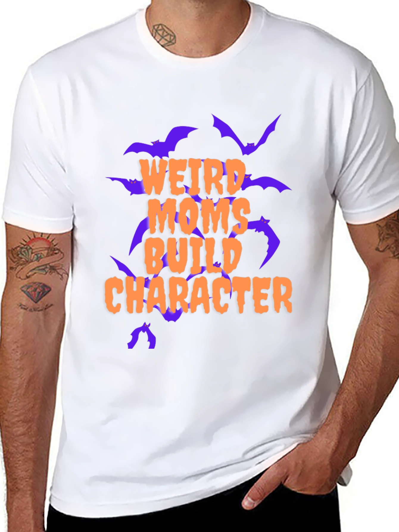 Weird Moms Build Character Graphic Tee