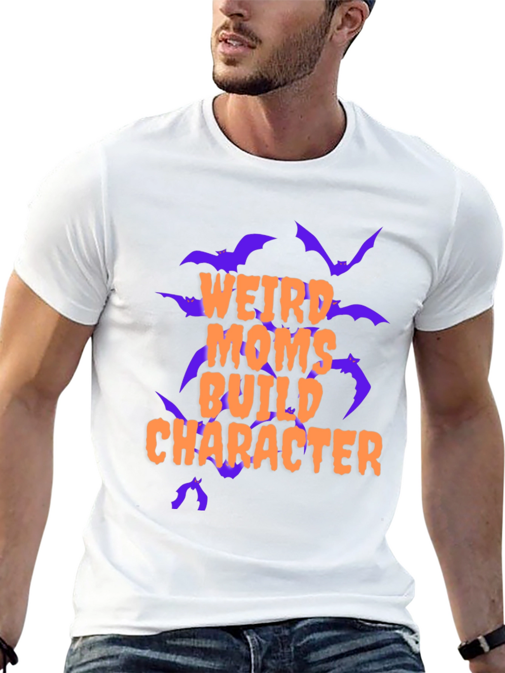 Weird Moms Build Character Graphic Tee