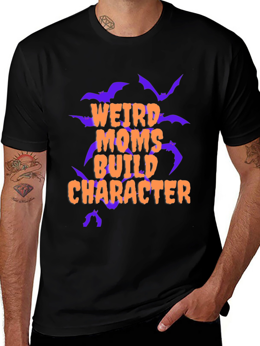 Weird Moms Build Character Graphic Tee