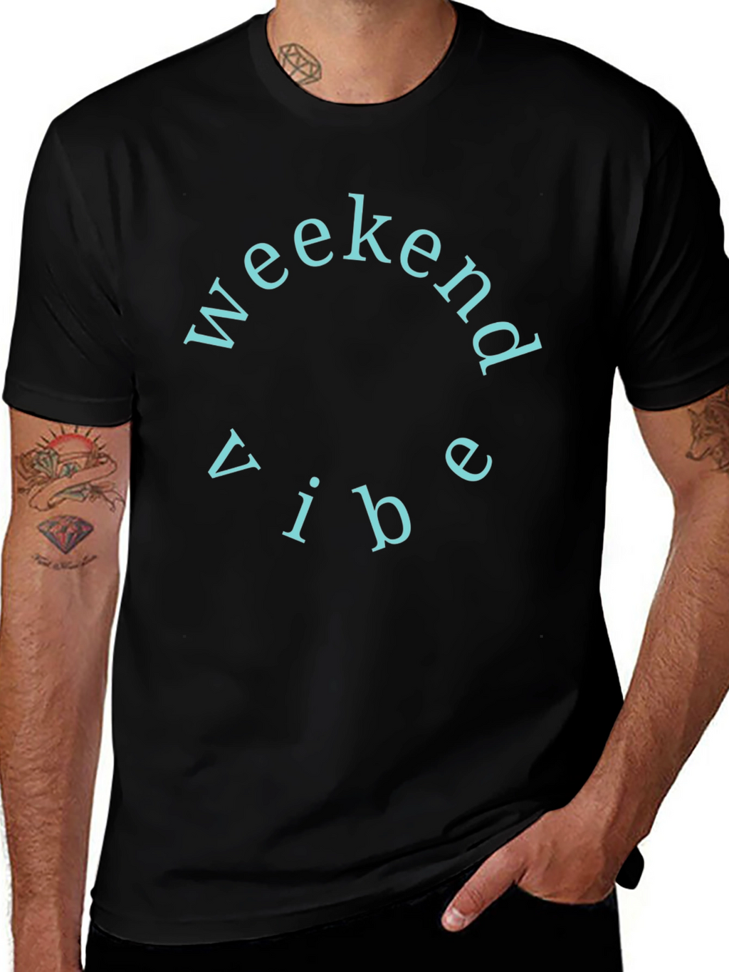 Weekend Vibe Crew Neck T-Shirt