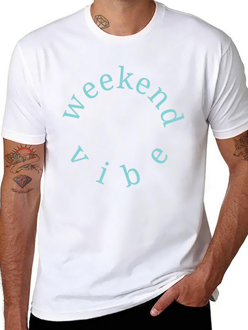Weekend Vibe Crew Neck T-Shirt