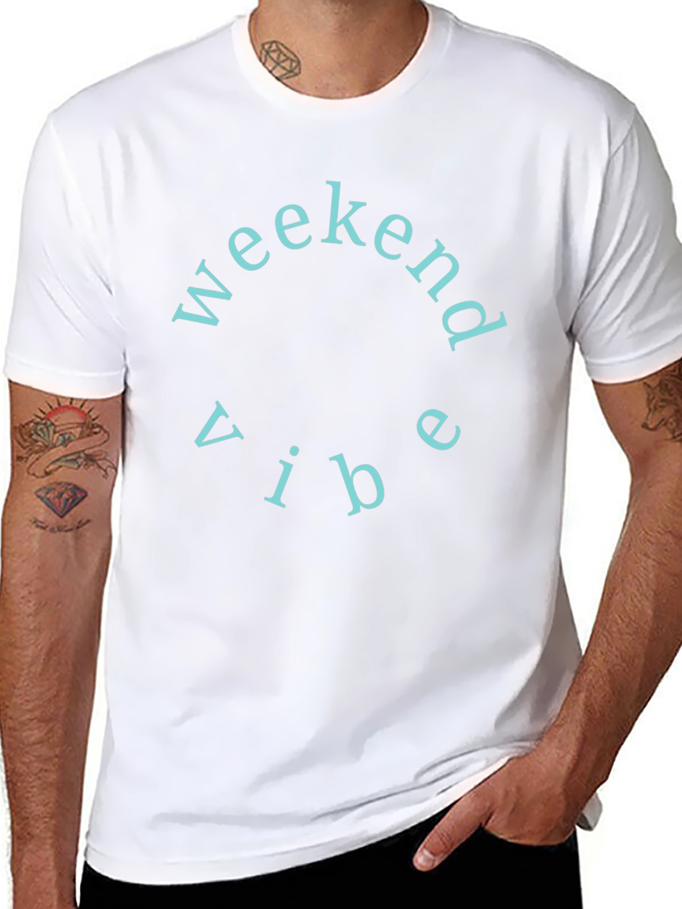 Weekend Vibe Crew Neck T-Shirt