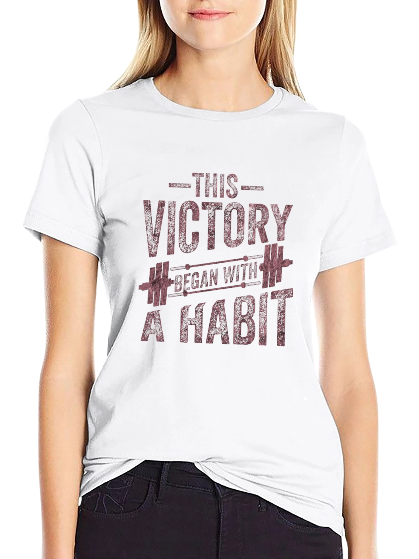 Victory Habit Graphic Tee - Motivational Workout Shirt