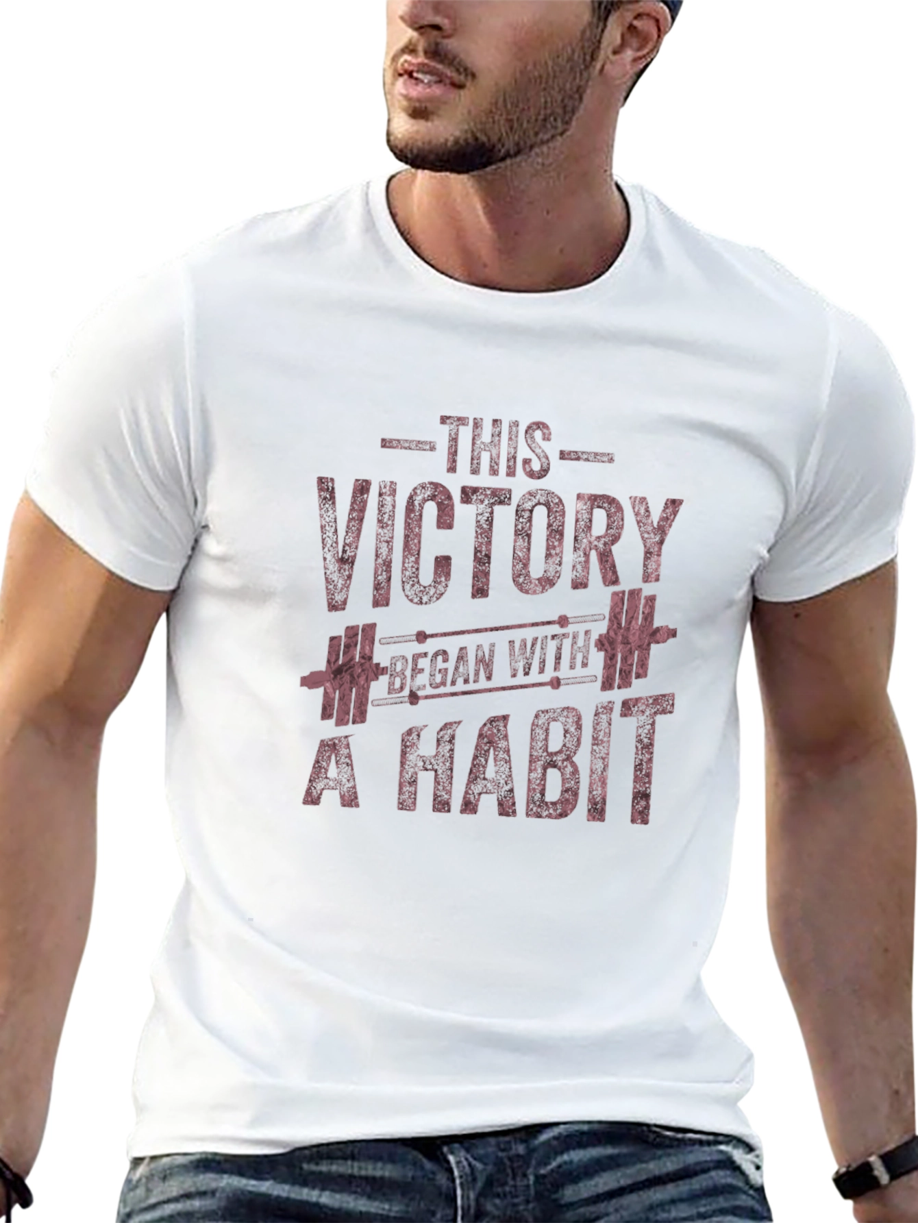 Victory Habit Graphic Tee - Motivational Workout Shirt