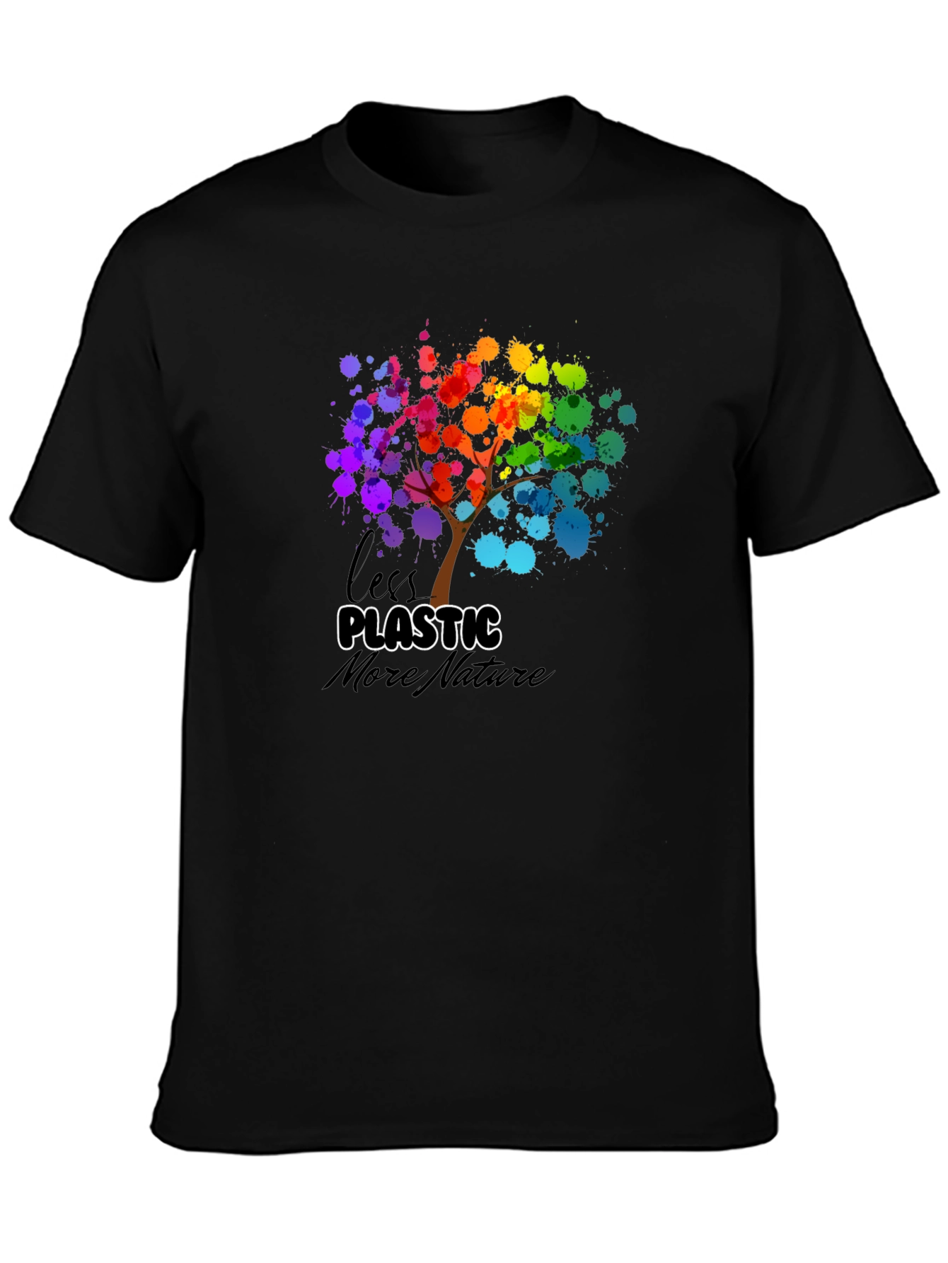 Eco-Friendly Less Plastic More Nature Graphic Tee