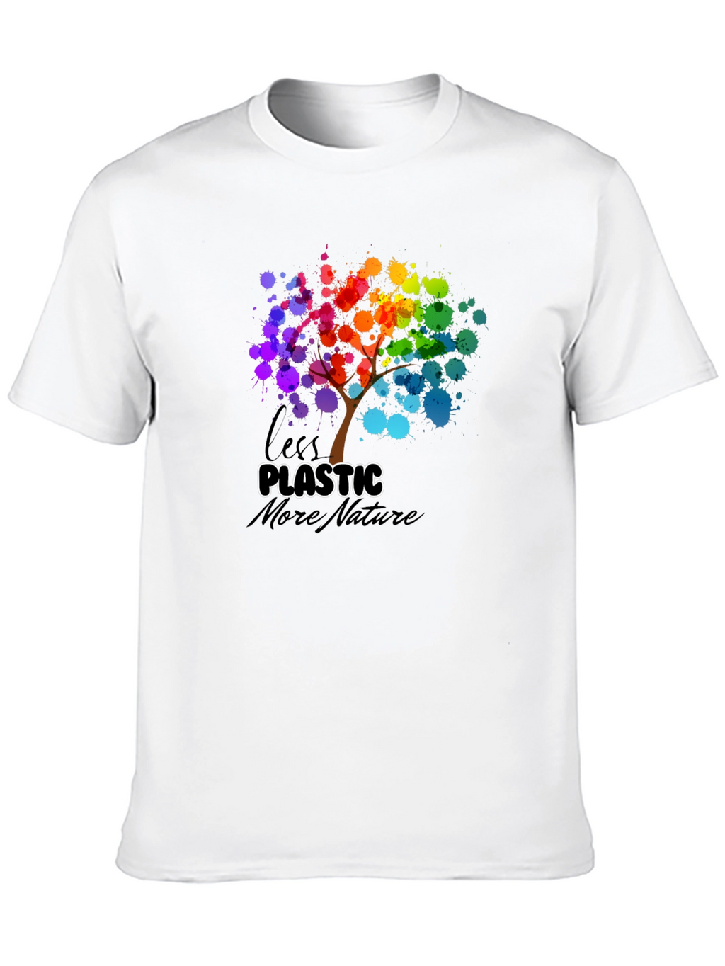 Eco-Friendly Less Plastic More Nature Graphic Tee