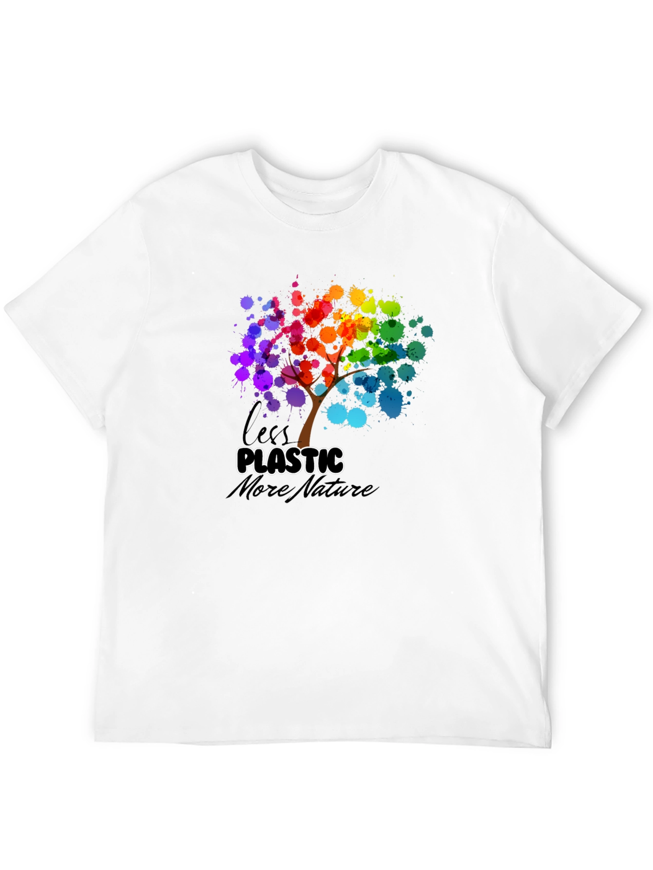 Eco-Friendly Less Plastic More Nature Graphic Tee