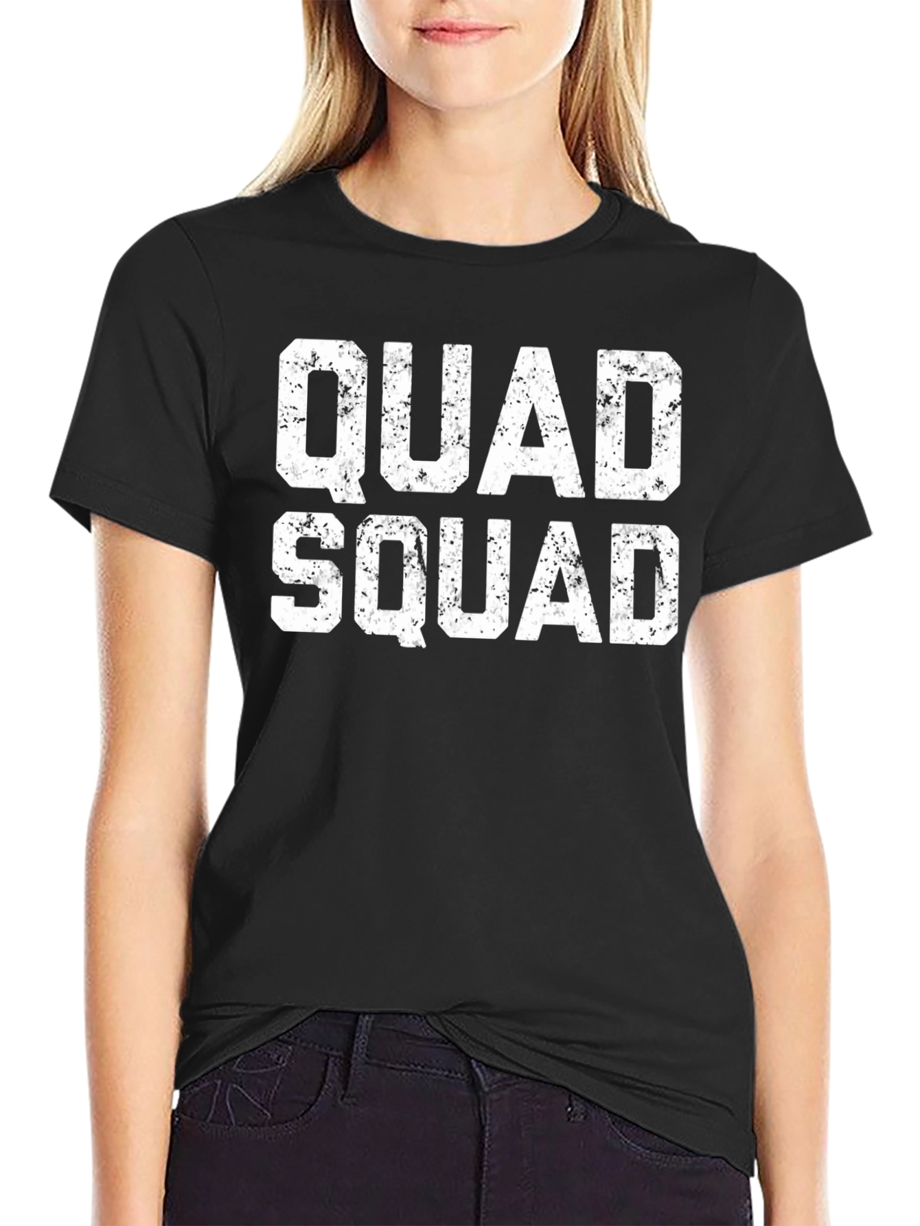 Quad Squad Black Graphic Tee