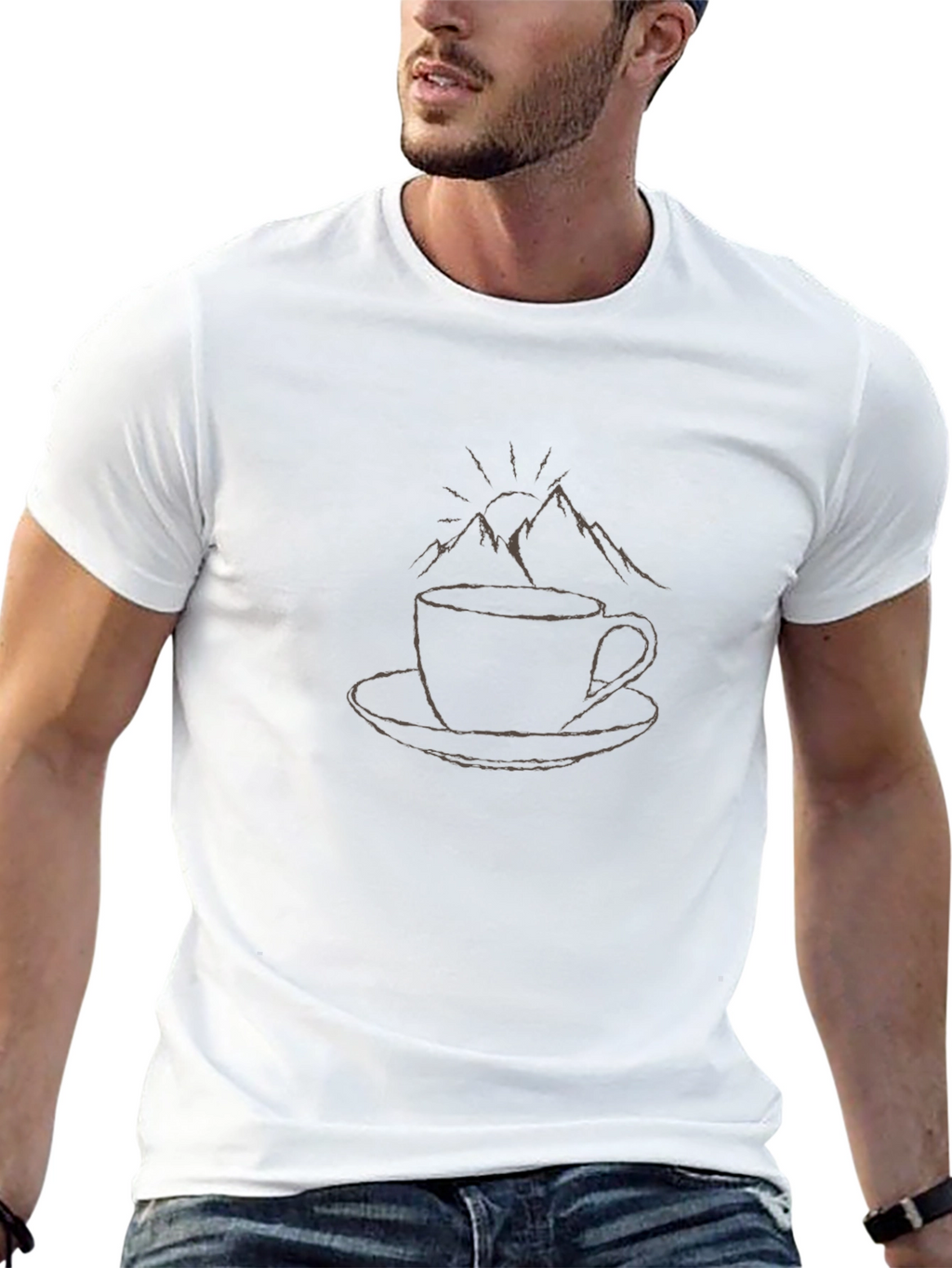 Coffee and Mountains Graphic Tee