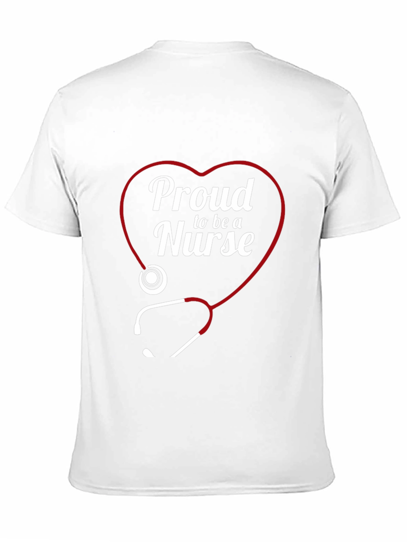 Proud Nurse Heart Stethoscope T-Shirt