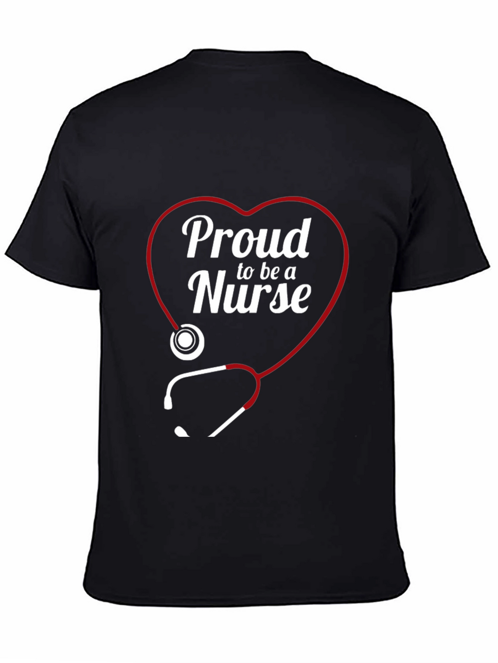 Proud Nurse Heart Stethoscope T-Shirt