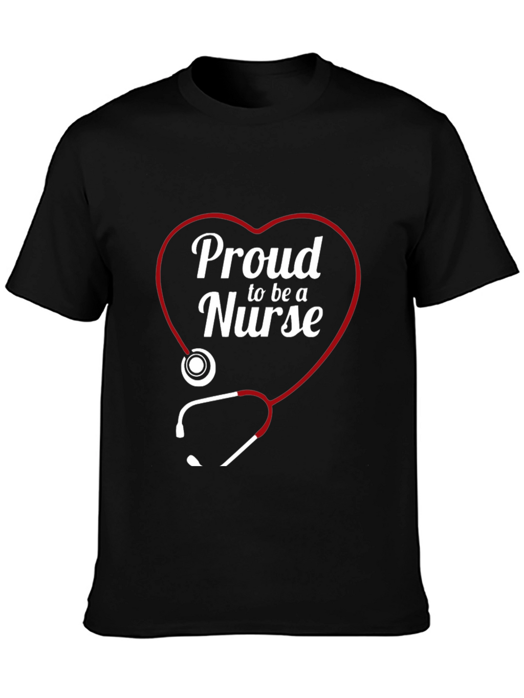 Proud Nurse Heart Stethoscope T-Shirt