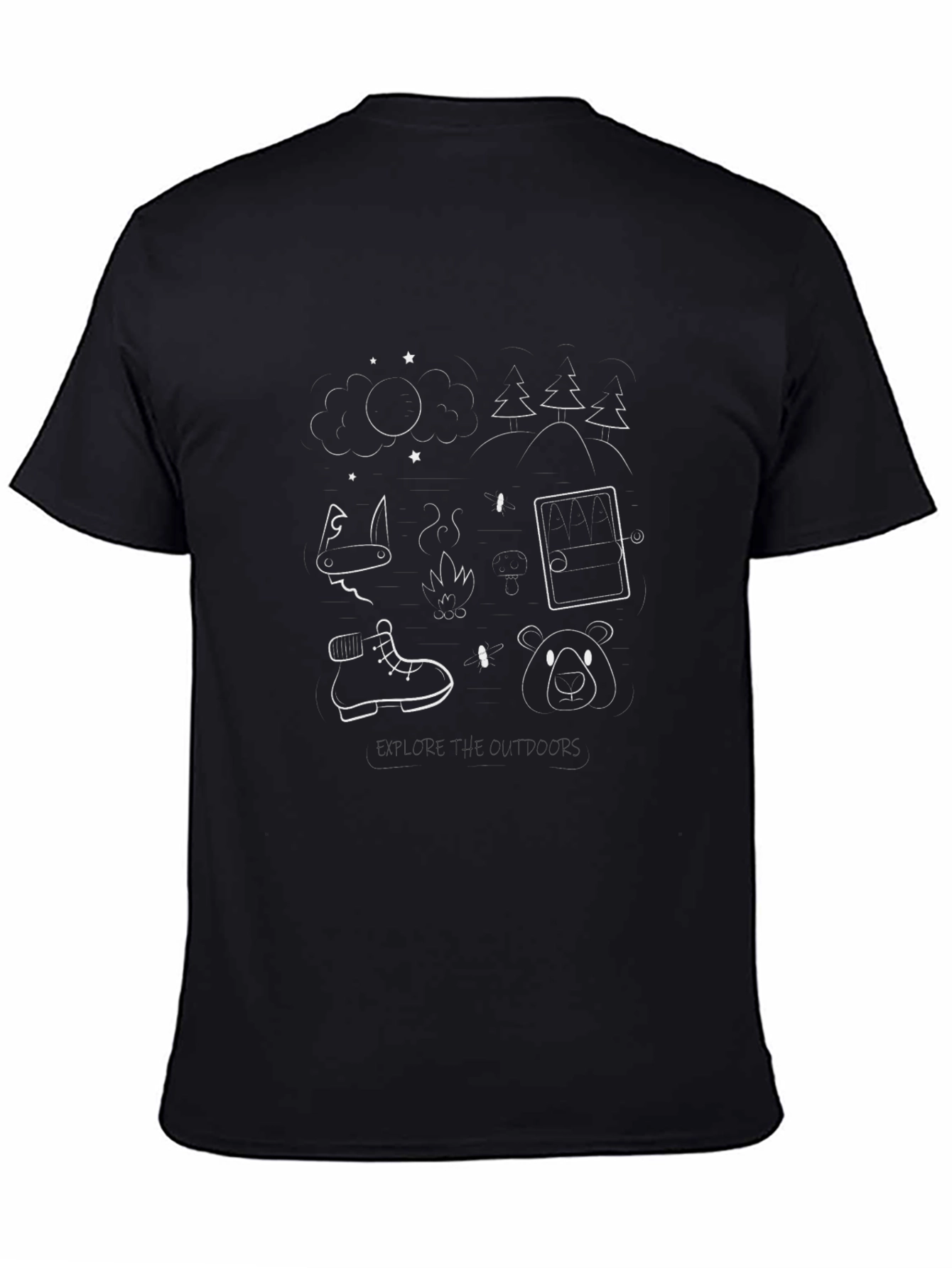 Explore Outdoors Graphic Tee - Black