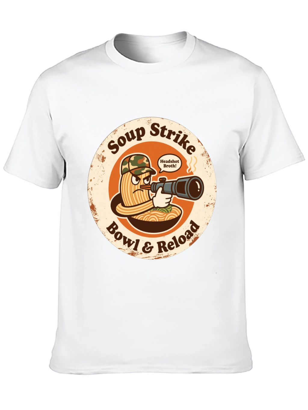 Soup Strike Funny Ramen T-Shirt