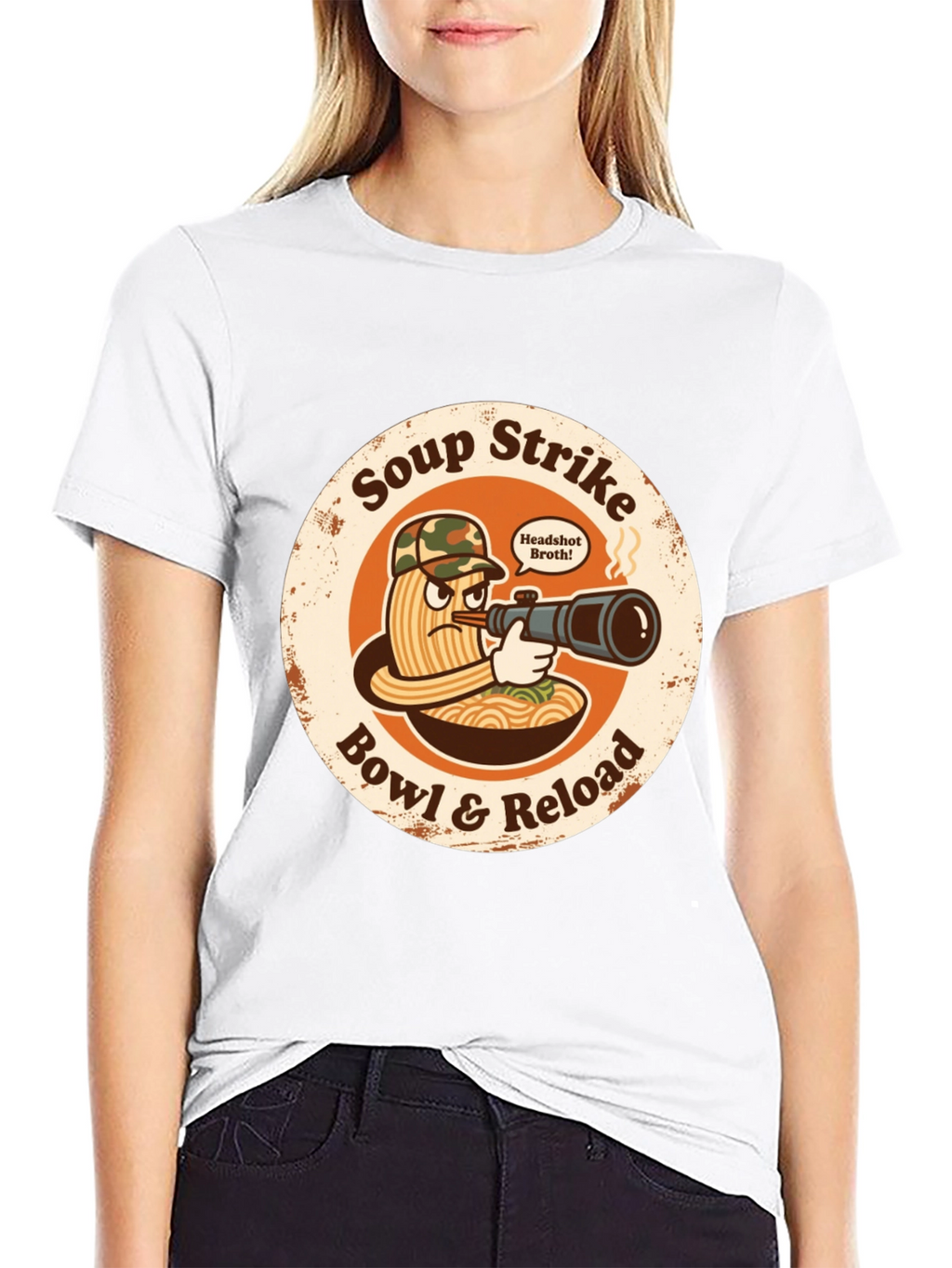 Soup Strike Funny Ramen T-Shirt