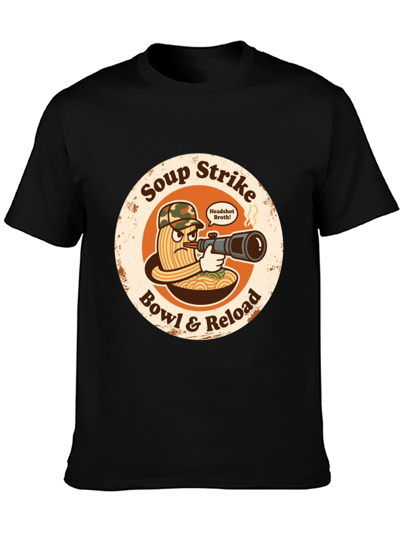 Soup Strike Funny Ramen T-Shirt