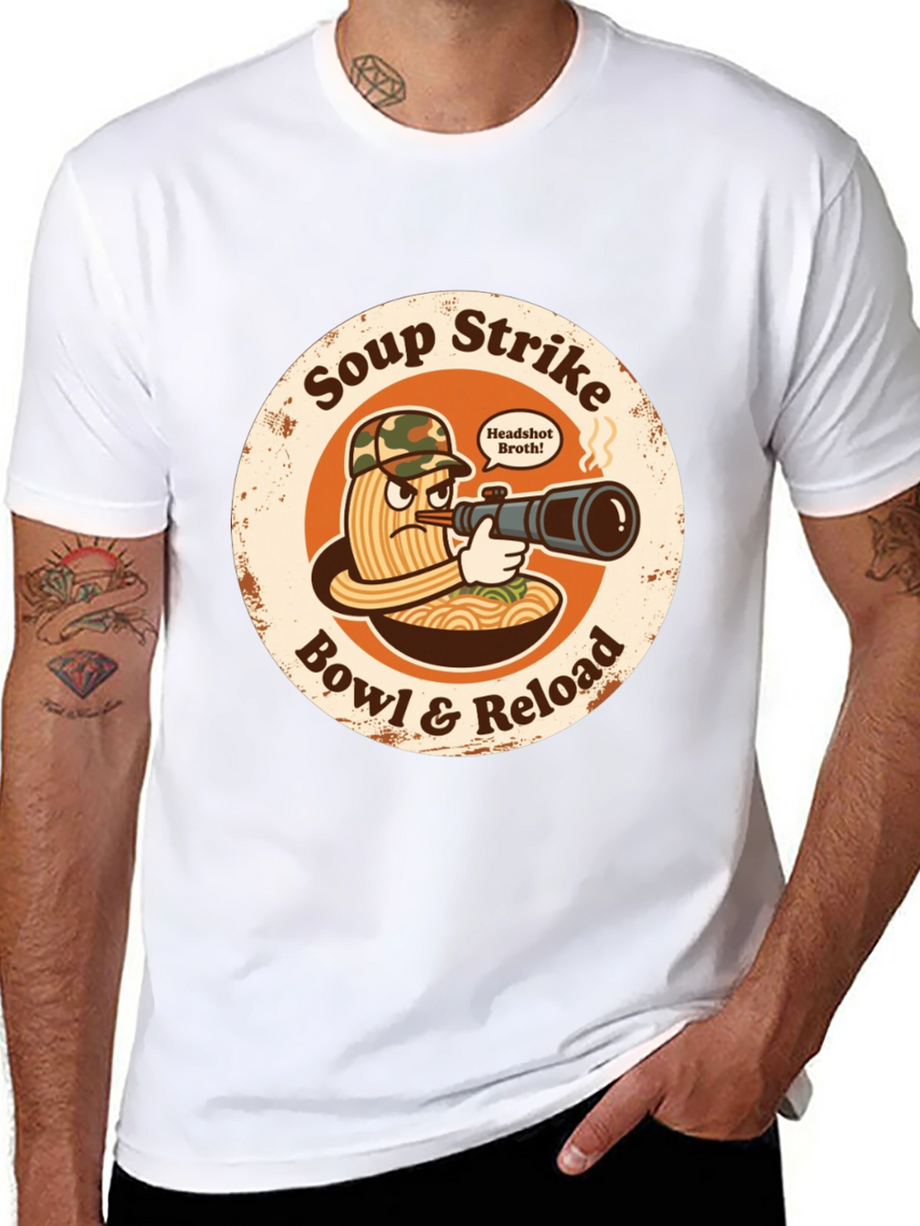 Soup Strike Funny Ramen T-Shirt