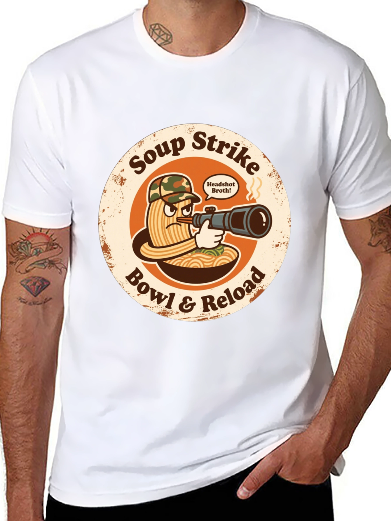 Soup Strike Funny Ramen T-Shirt