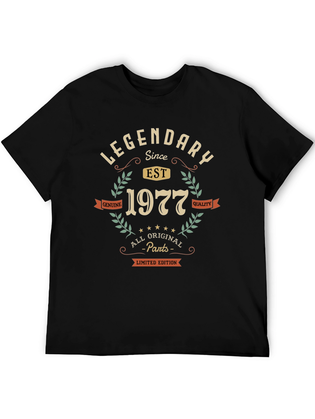 Legendary Since 1977 Black Graphic Tee