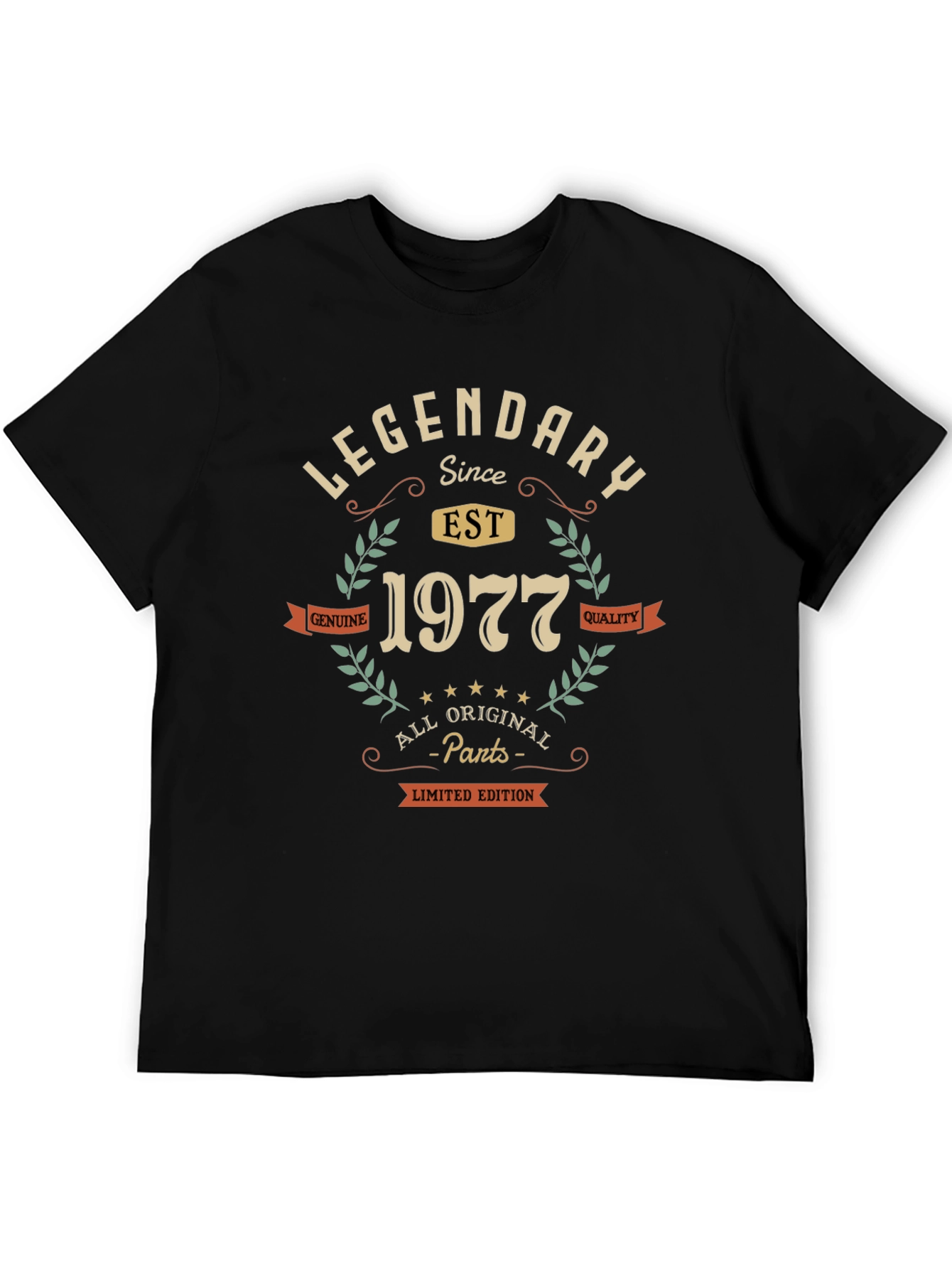 Legendary Since 1977 Black Graphic Tee