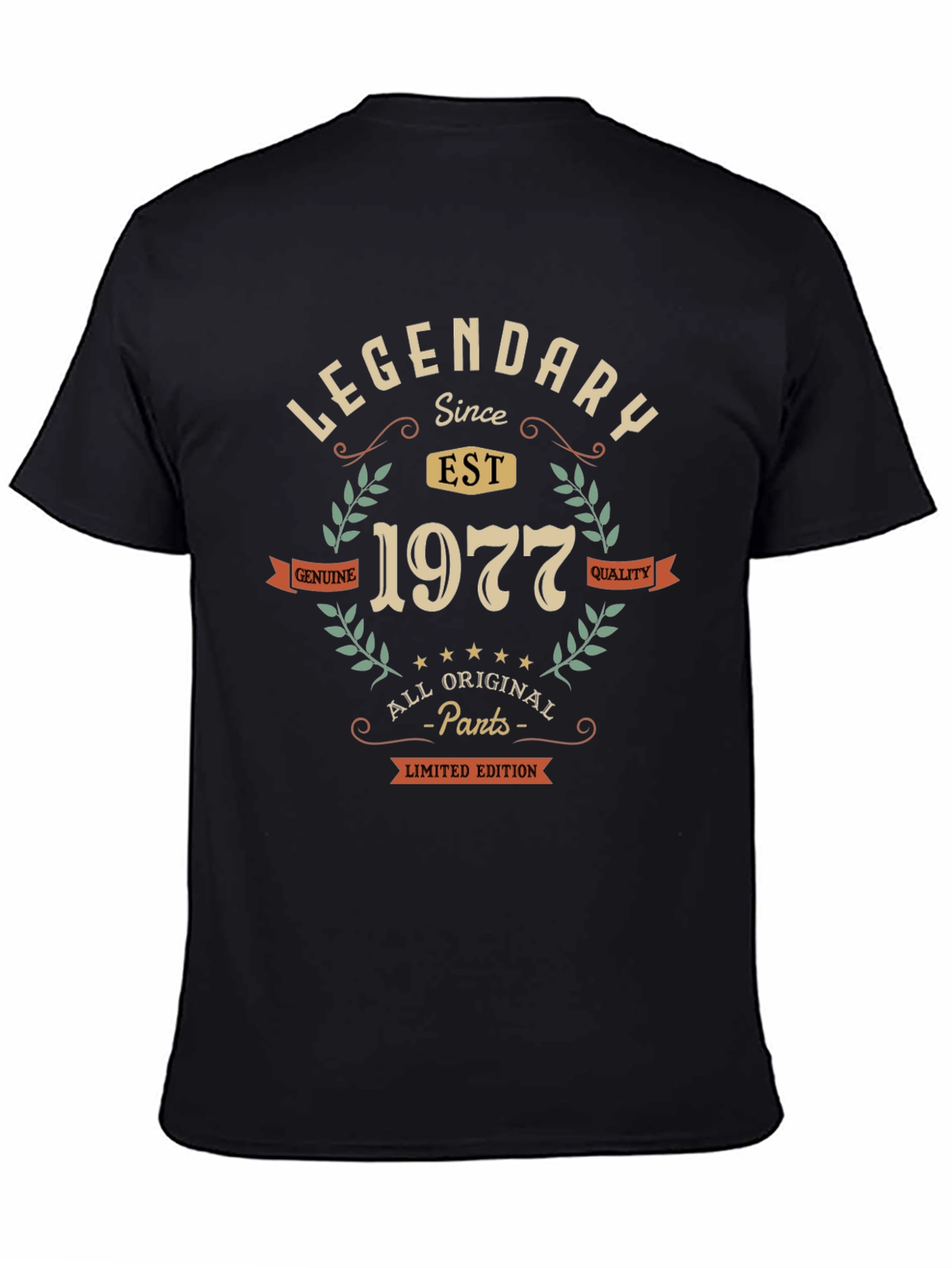 Legendary Since 1977 Black Graphic Tee