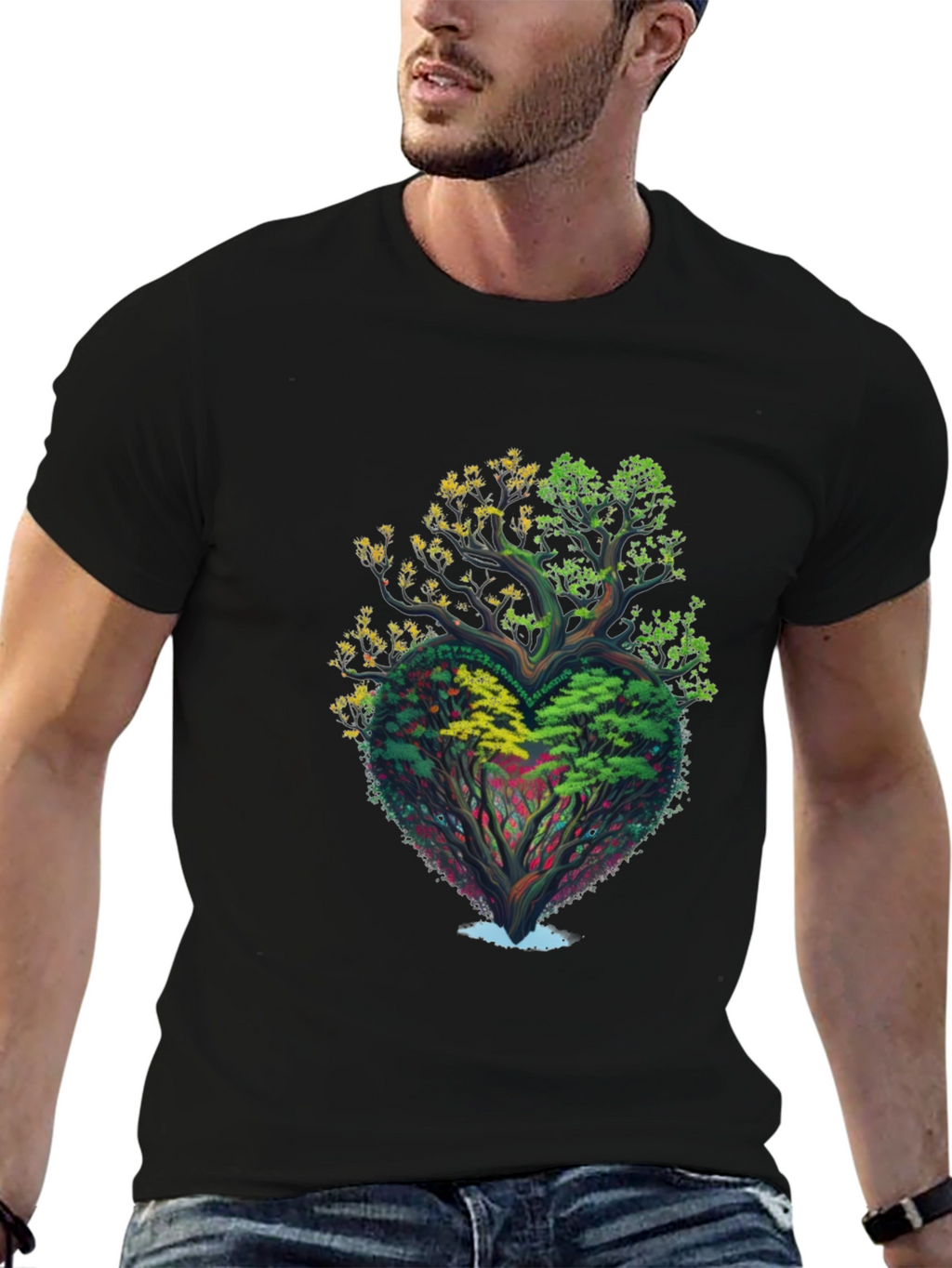 Heart Tree Graphic T-Shirt