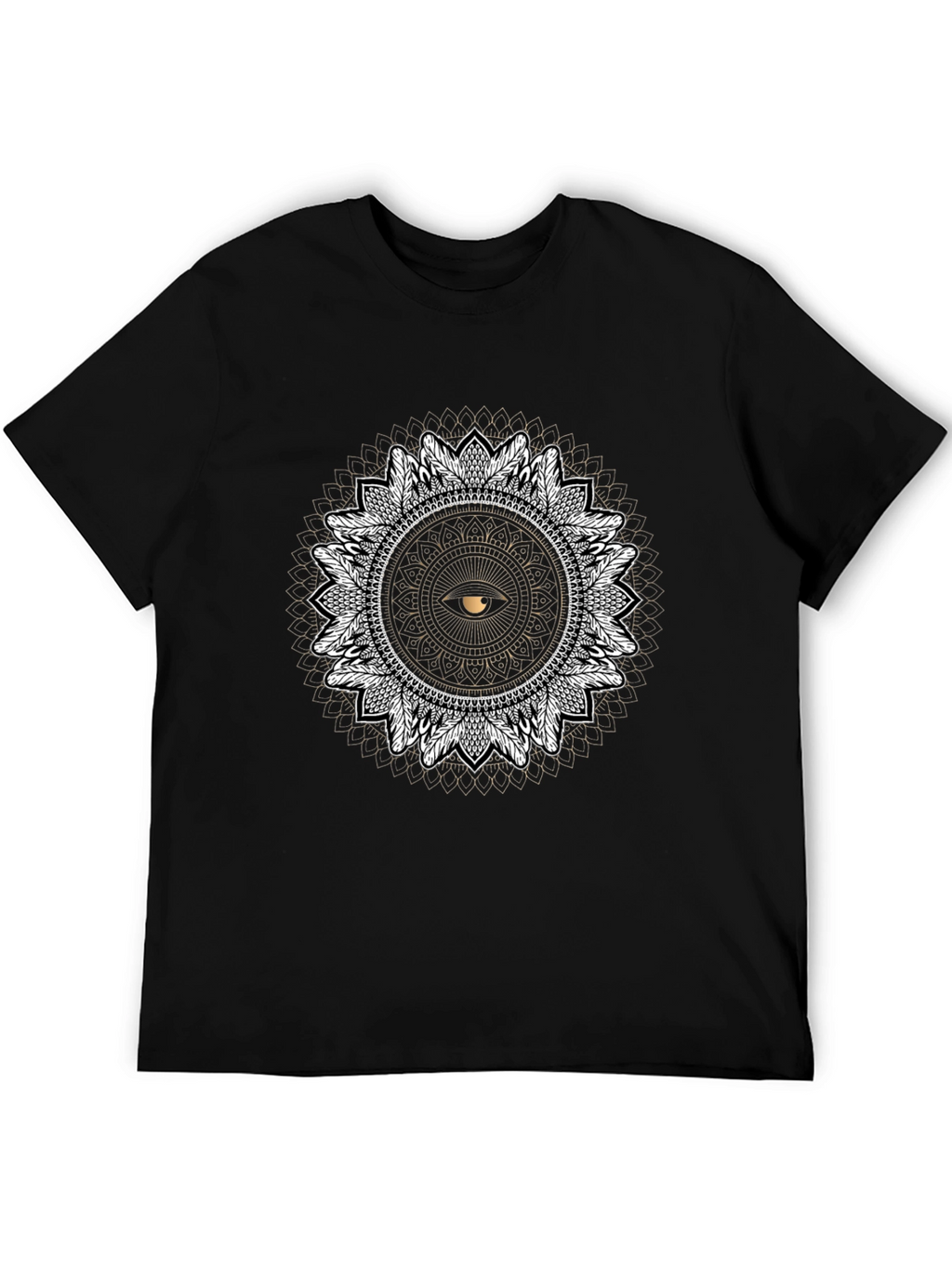Mystic Eye Mandala T-Shirt - Black Graphic Tee