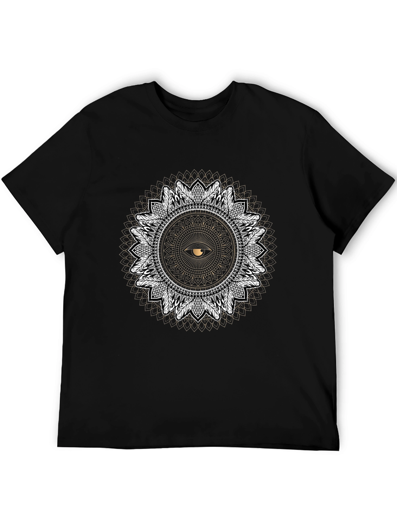 Mystic Eye Mandala T-Shirt - Black Graphic Tee