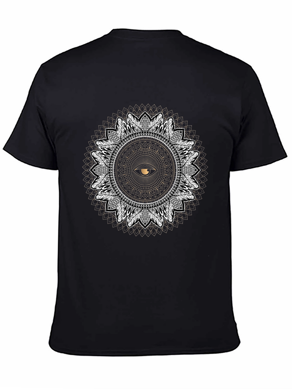 Mystic Eye Mandala T-Shirt - Black Graphic Tee