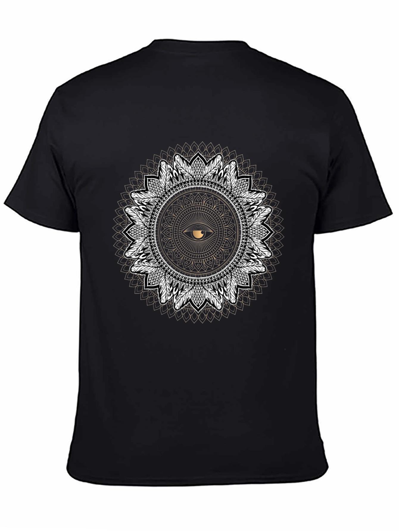 Mystic Eye Mandala T-Shirt - Black Graphic Tee